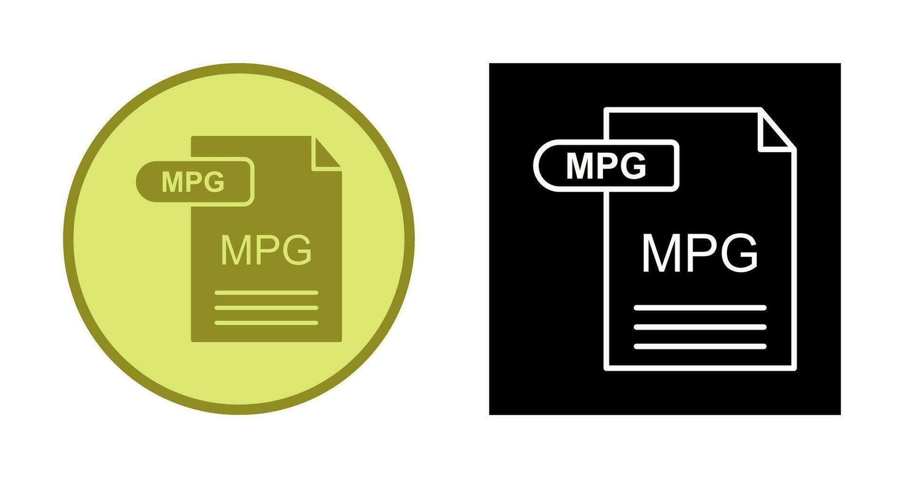 mpg vector icoon