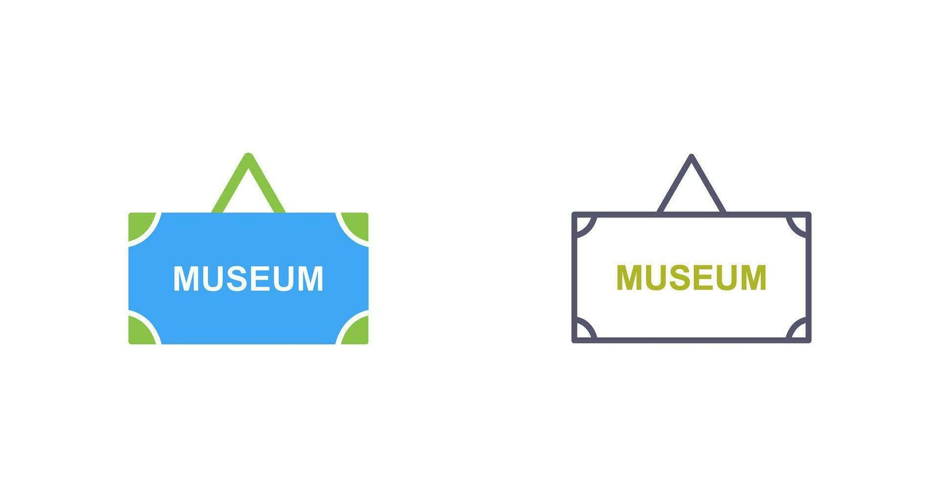 museum label vector icoon