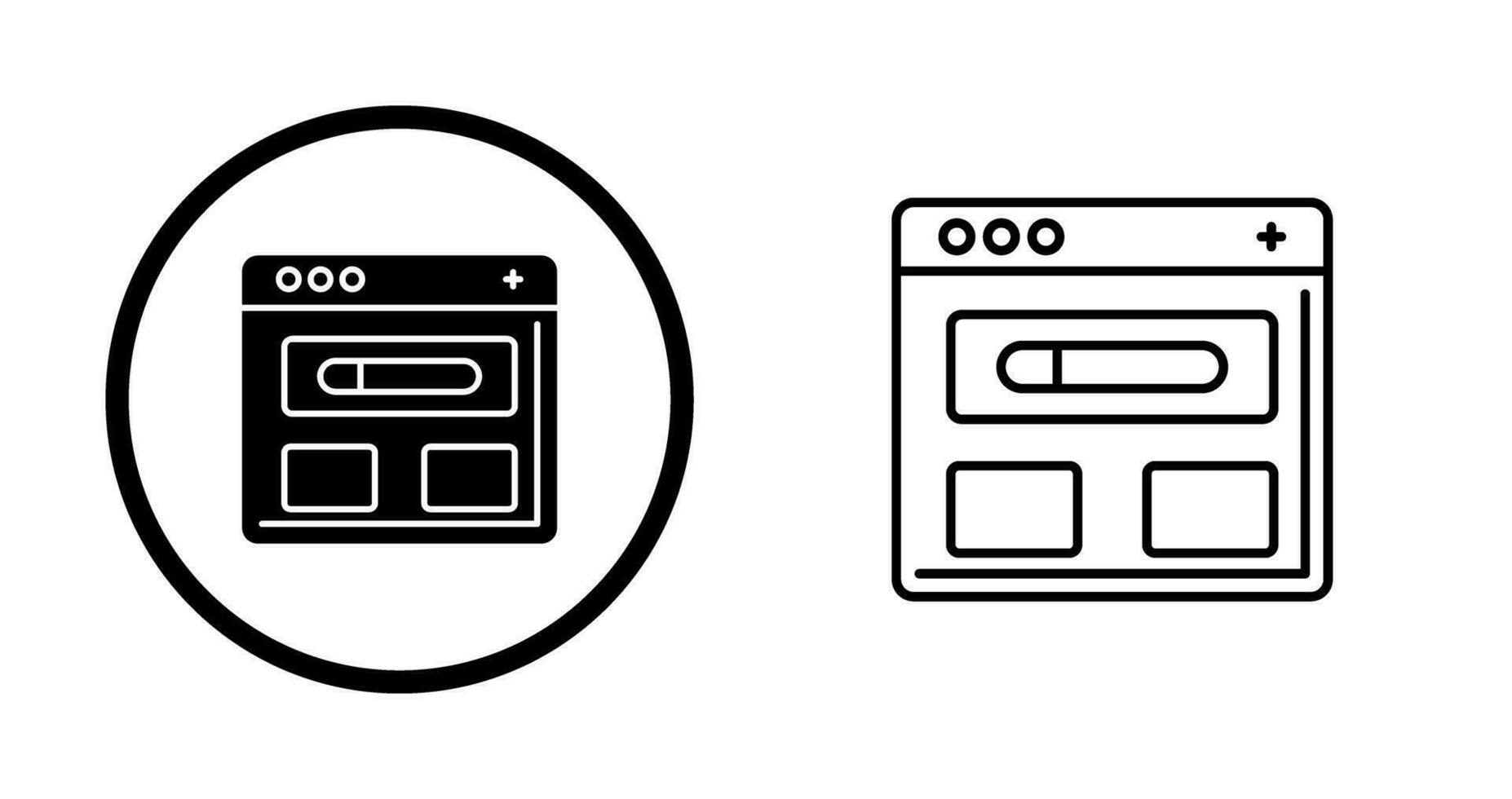 browser vector pictogram