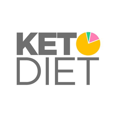 Keto dieet pictogram vector