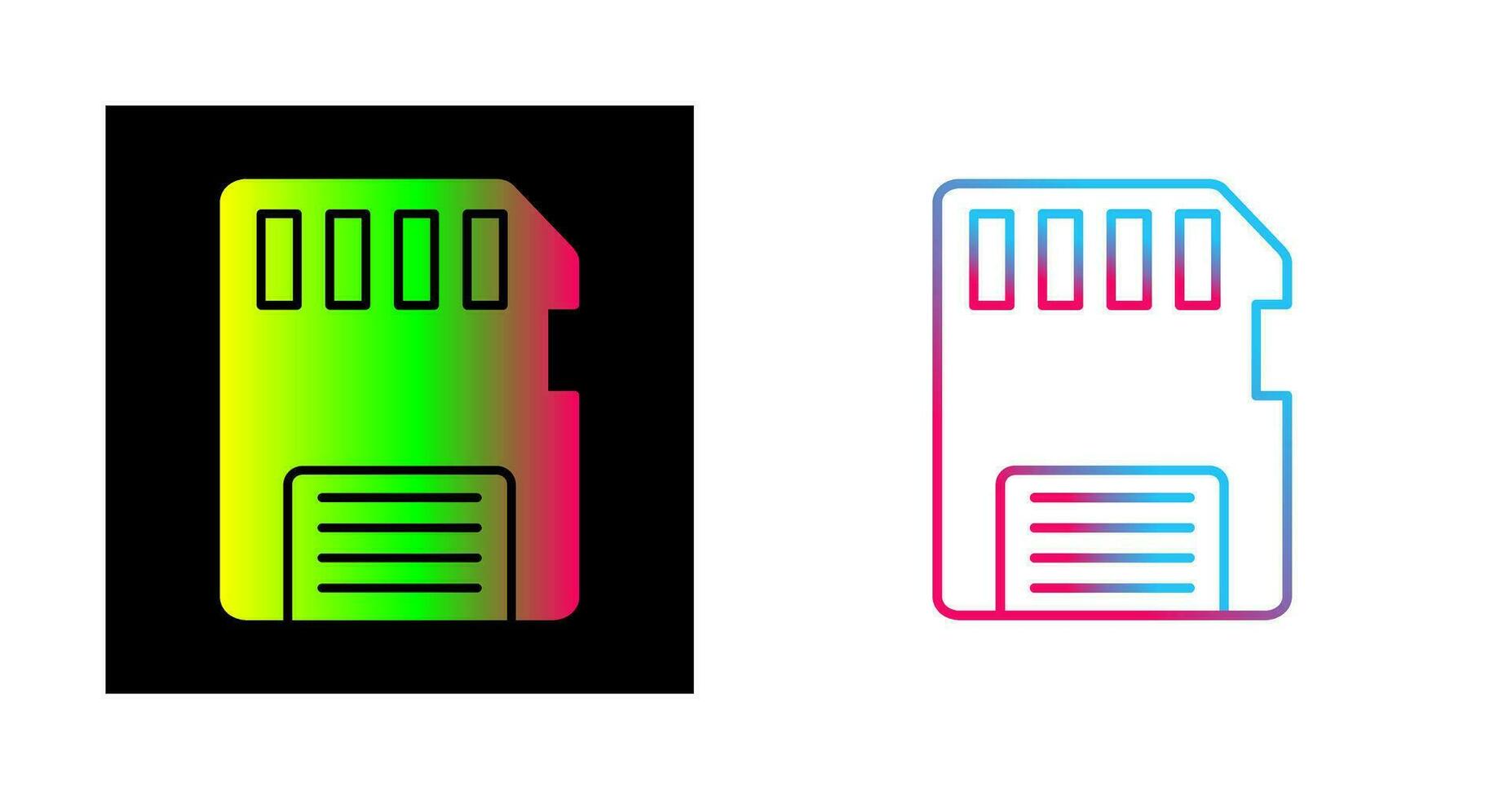 geheugen kaart vector icoon