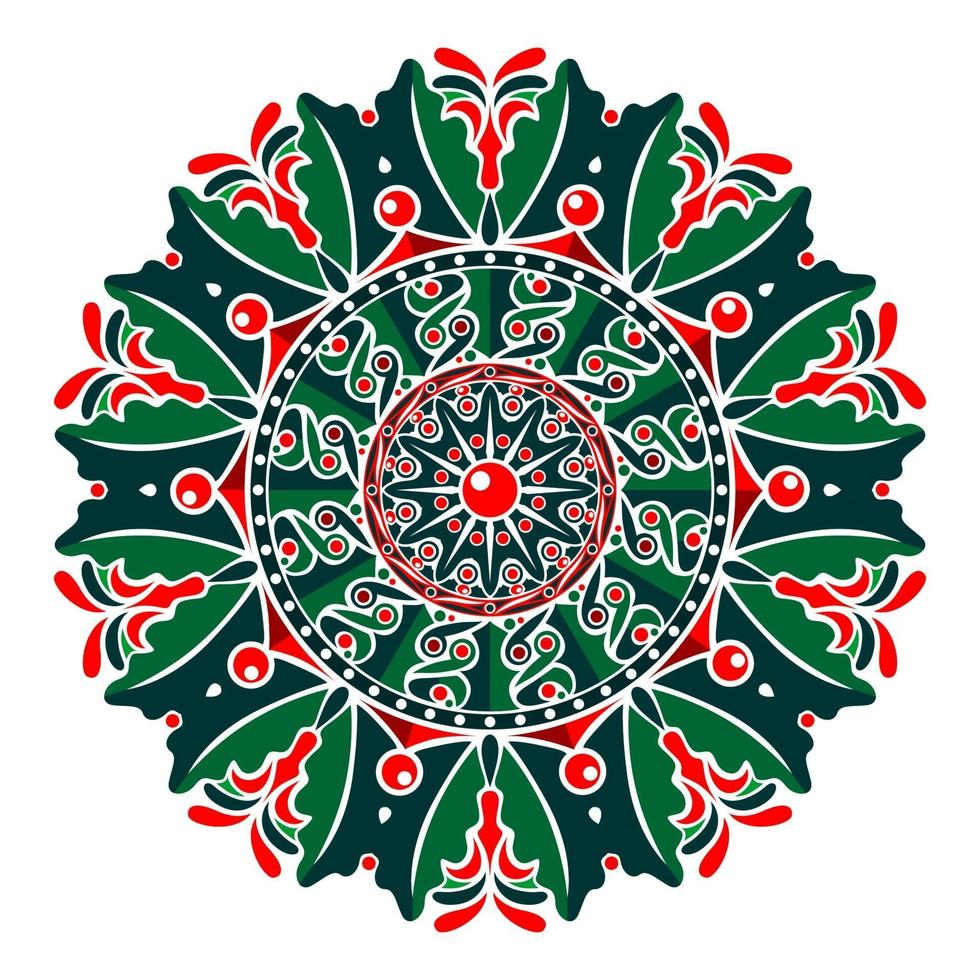 modern mandala-kunstvectorontwerp met een prachtige mix van kleuren vector