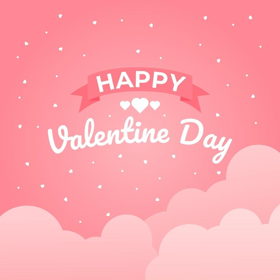 gelukkige valentijnsdag sjabloon vectorontwerp vector