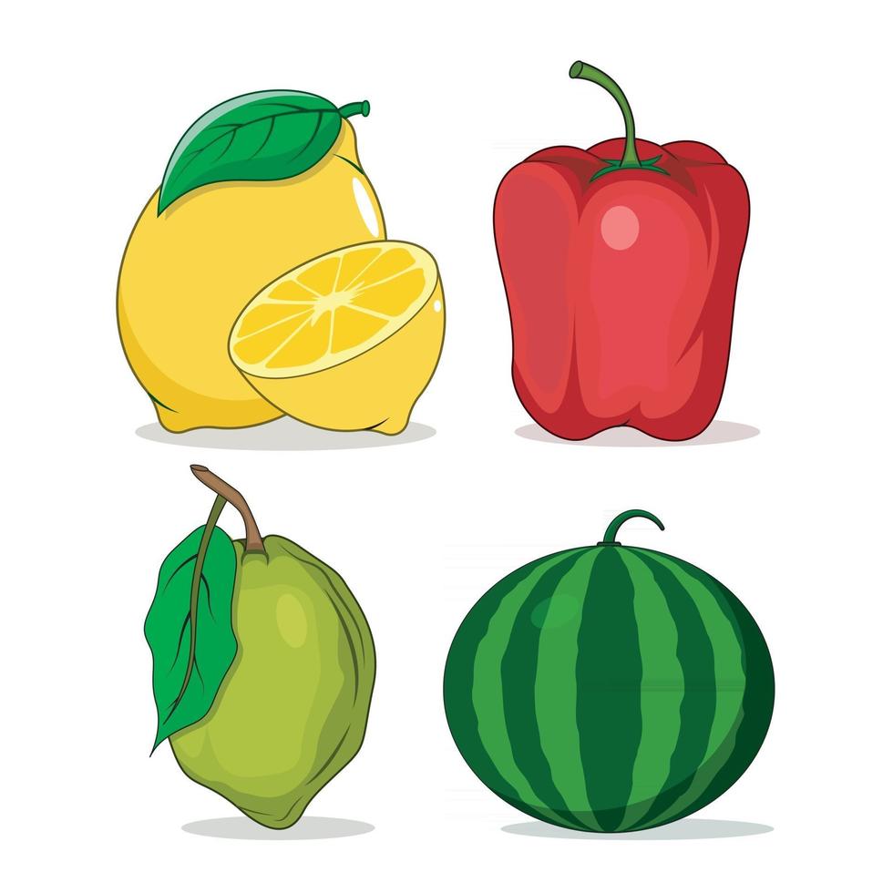 fruit set vector