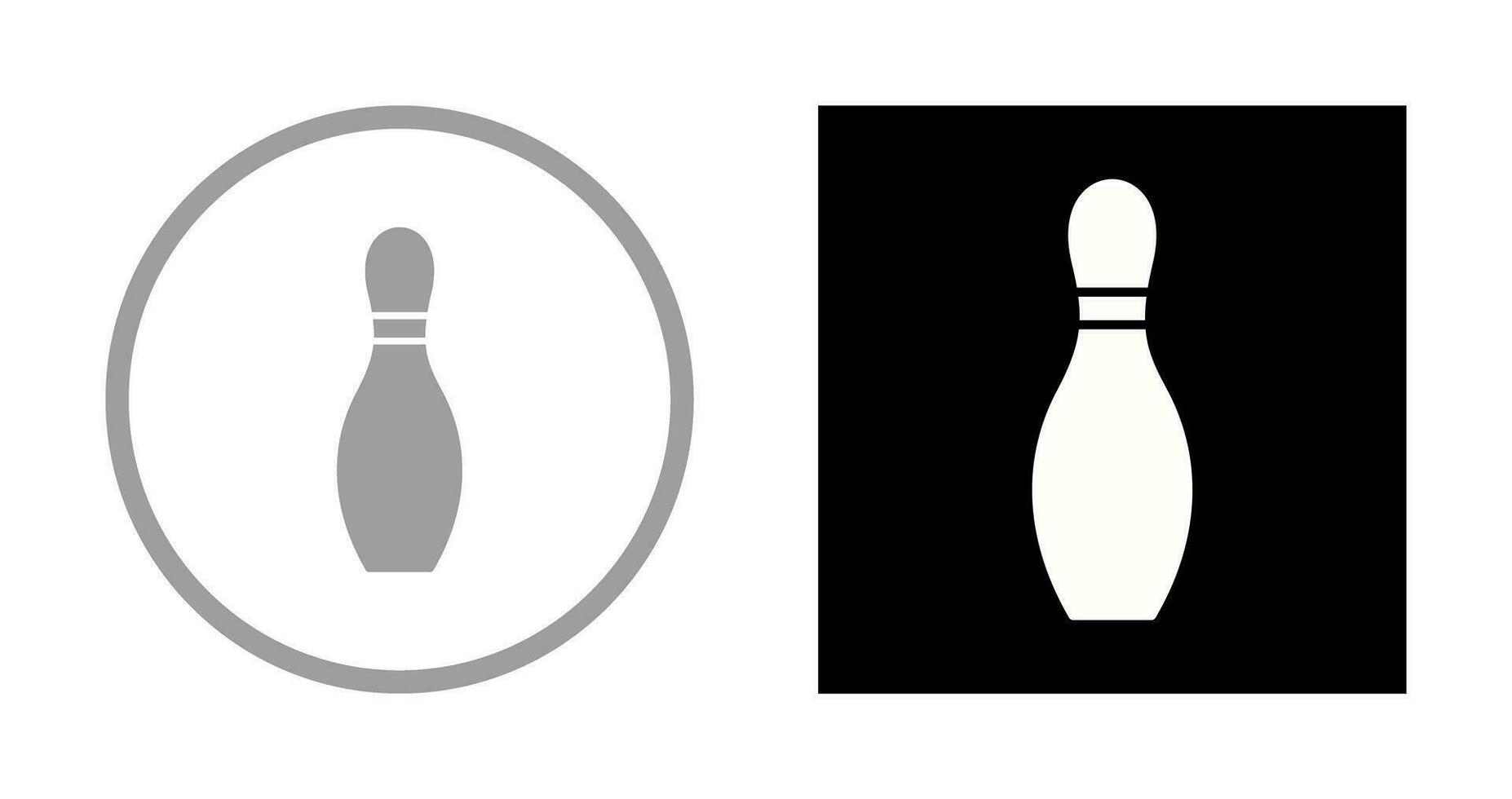 uniek bowling pin vector icoon