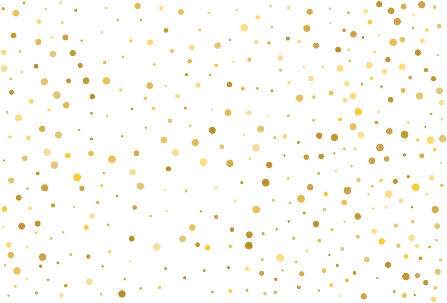 gouden glitter klassieke cirkel confetti achtergrond. vector