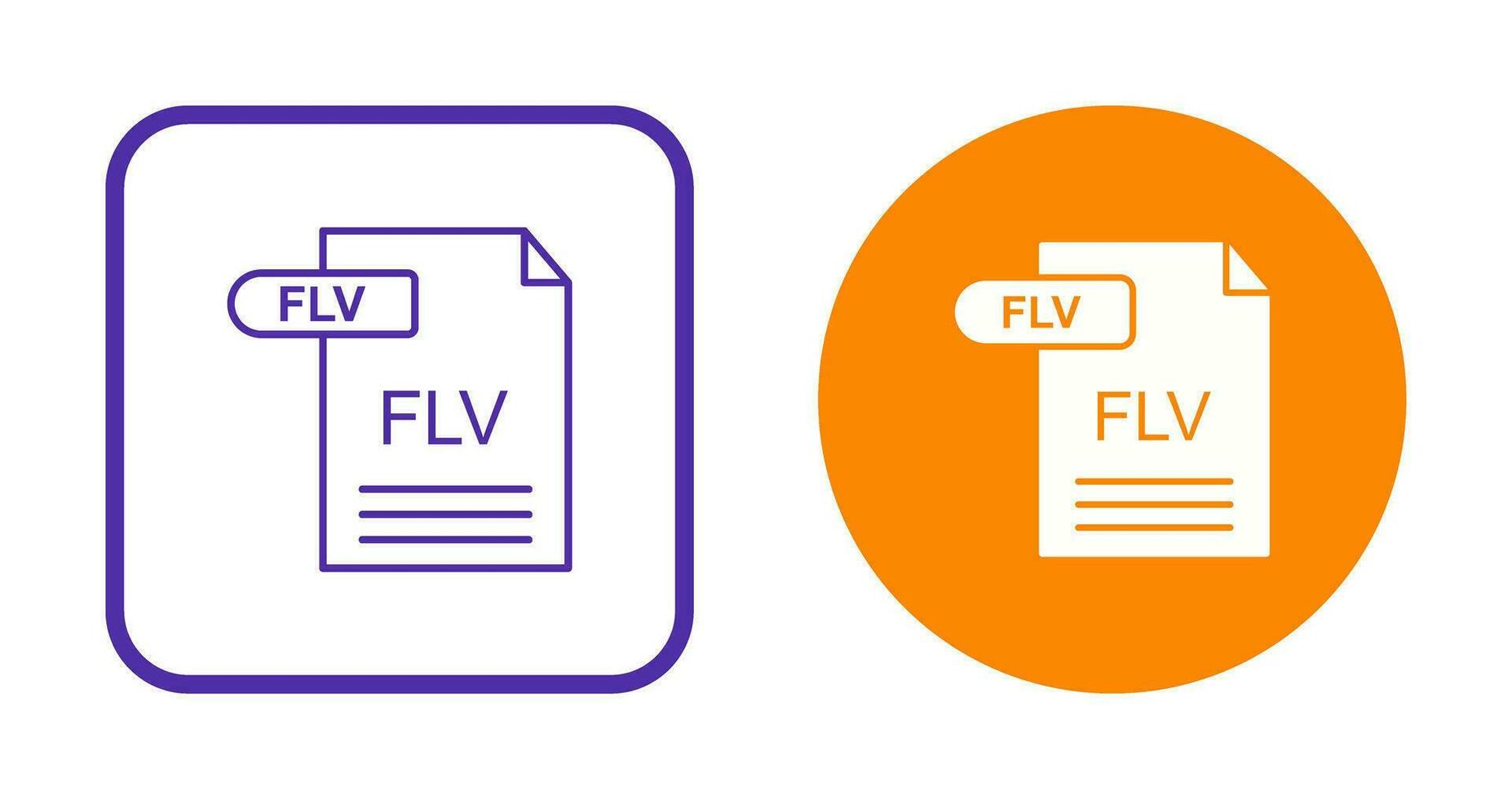 flv vector icoon