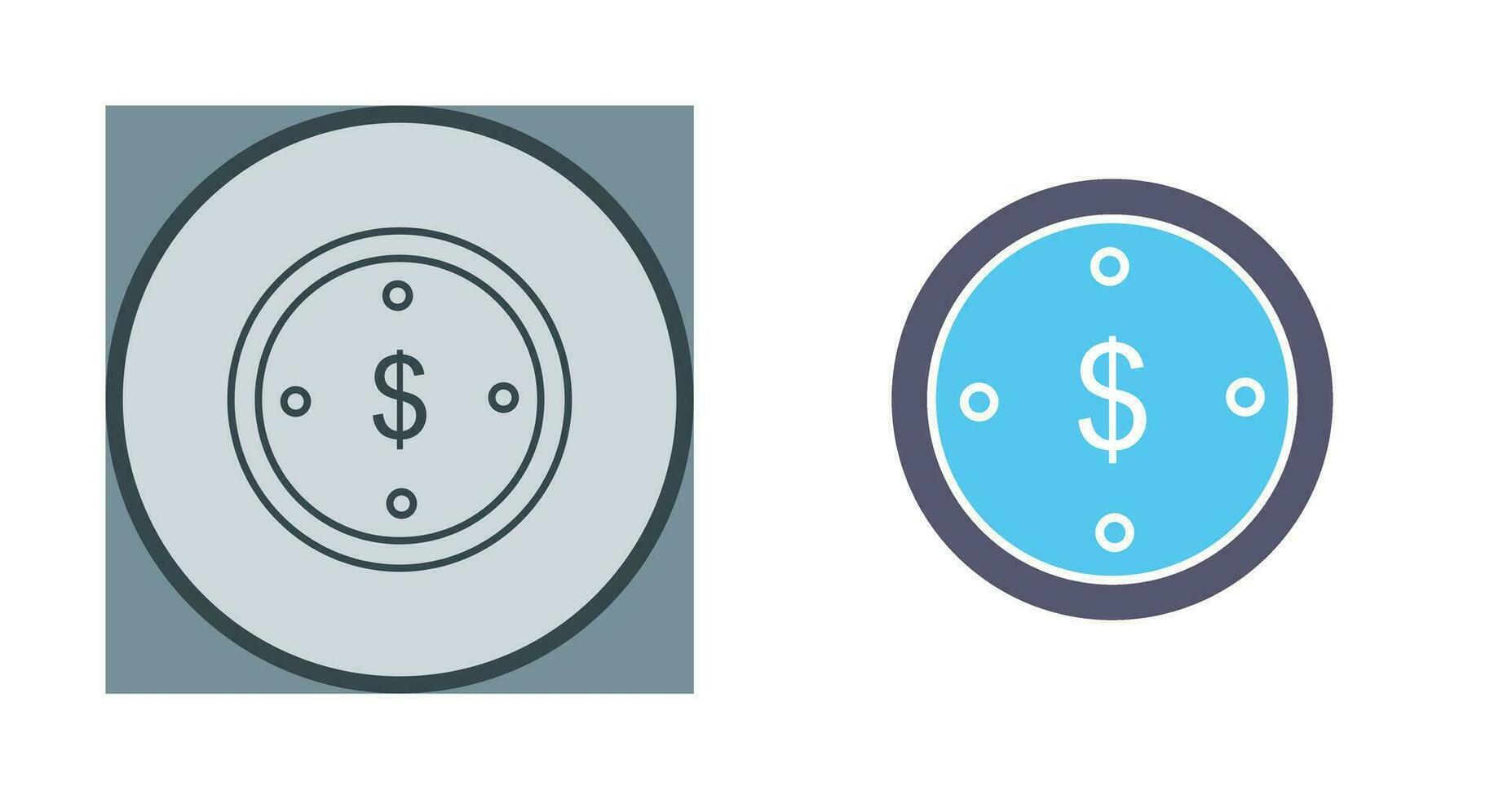 dollar munt vector pictogram