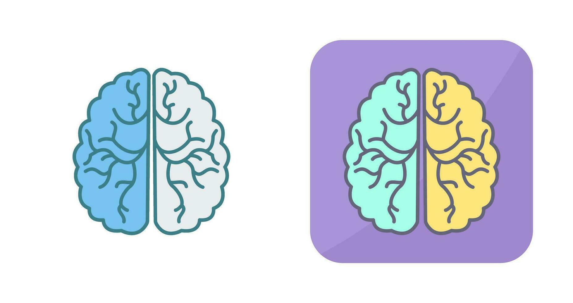 hersenen vector pictogram