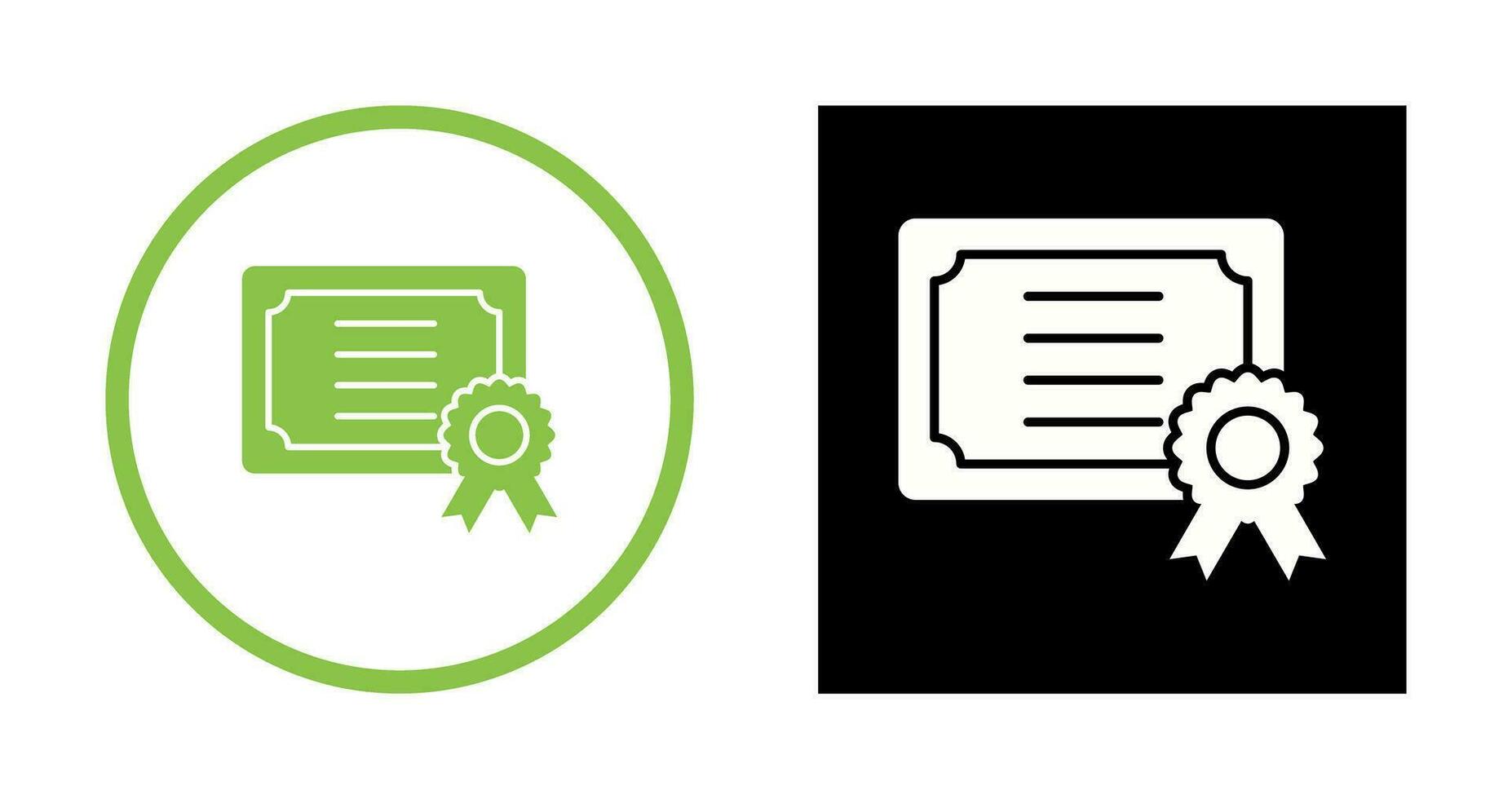 certificaat vector pictogram