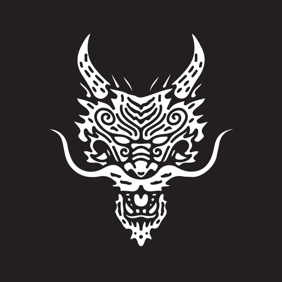 Japanse draak illustratie. vectorafbeelding voor t-shirt vector