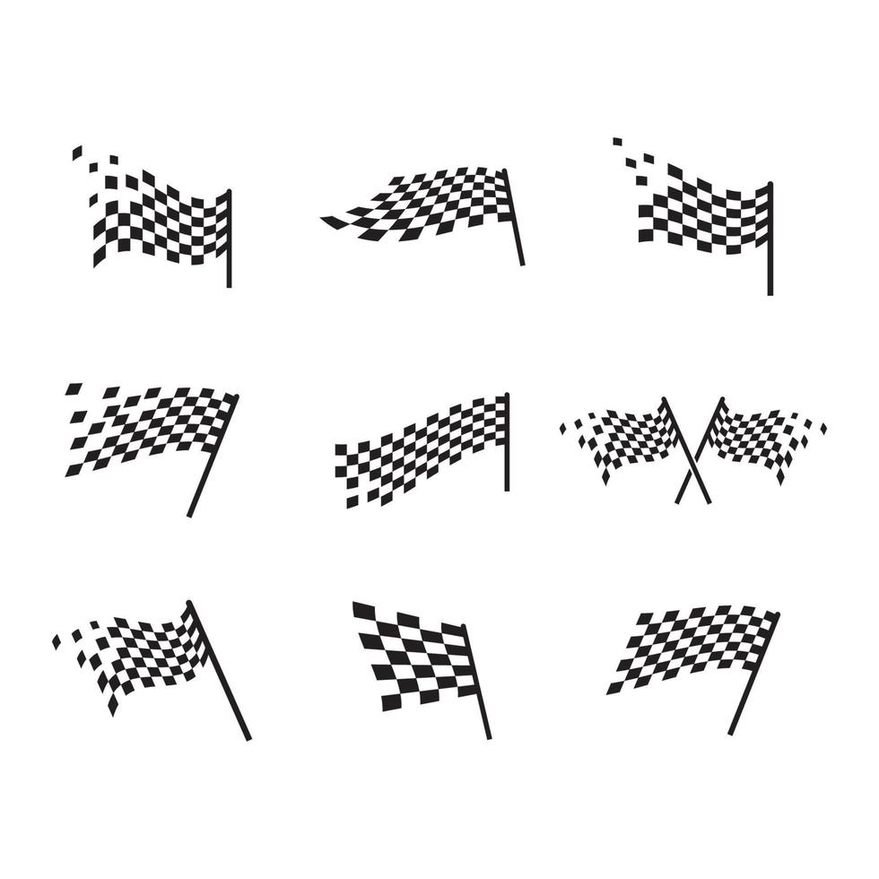 vlag race logo afbeeldingen illustratie vector