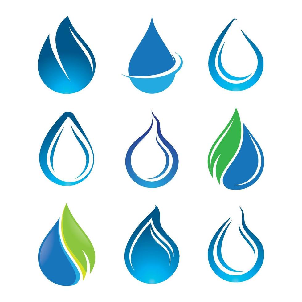 waterdruppel logo afbeeldingen vector