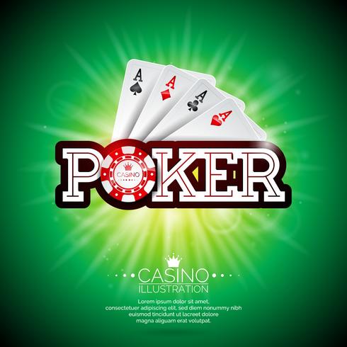 Poker Casino Illustratie vector
