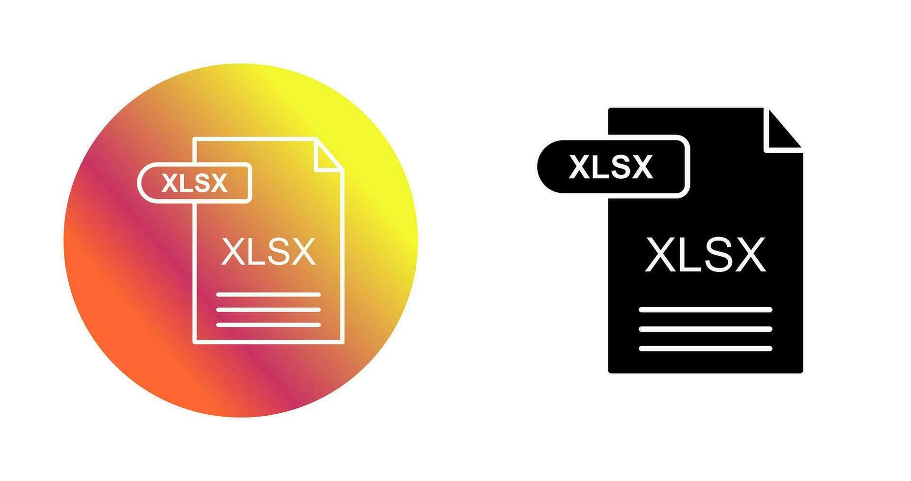 xlsx vector icoon