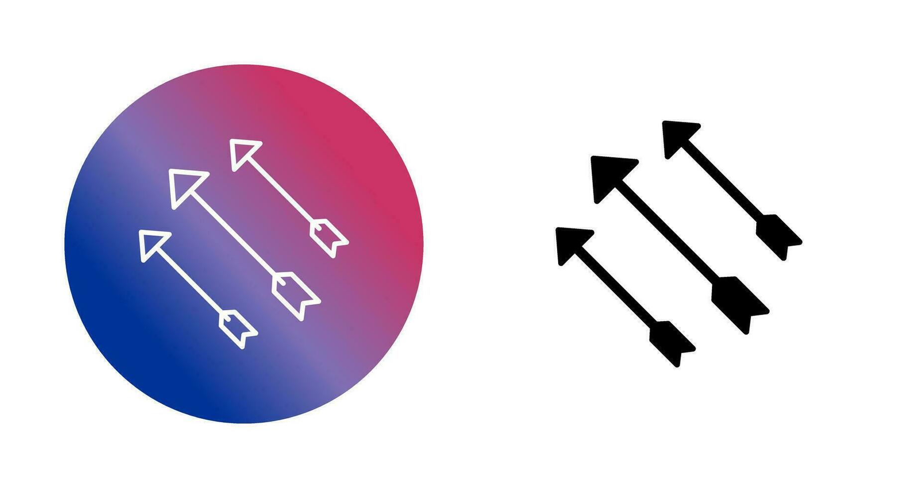 uniek pijlen vector icoon