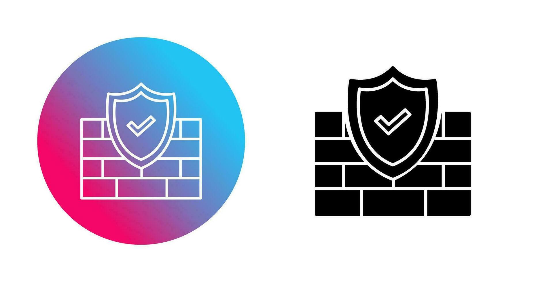 firewall vector pictogram