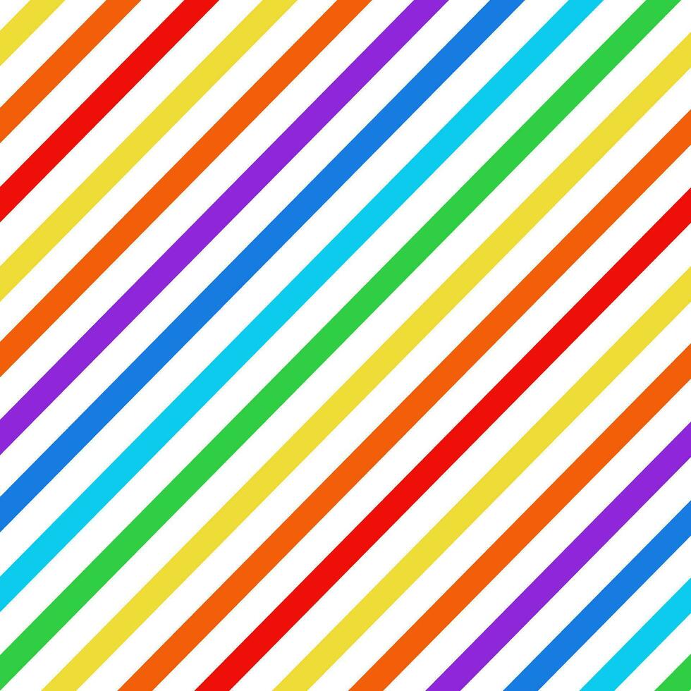 naadloos regenboog kleur diagonaal strepen patroon gebruik voor achtergrond ontwerp, afdrukken, sociaal netwerken, verpakking, textiel, web, omslag, banier en enz. vector