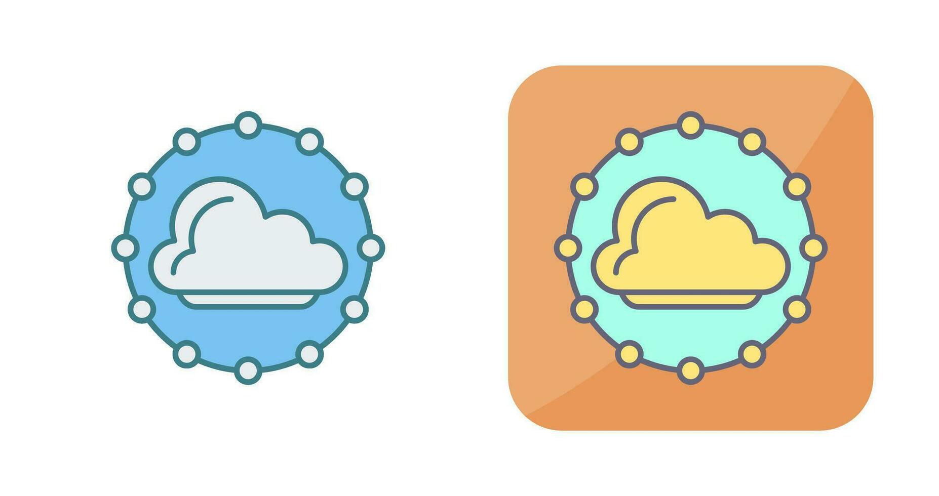 wolk vector pictogram