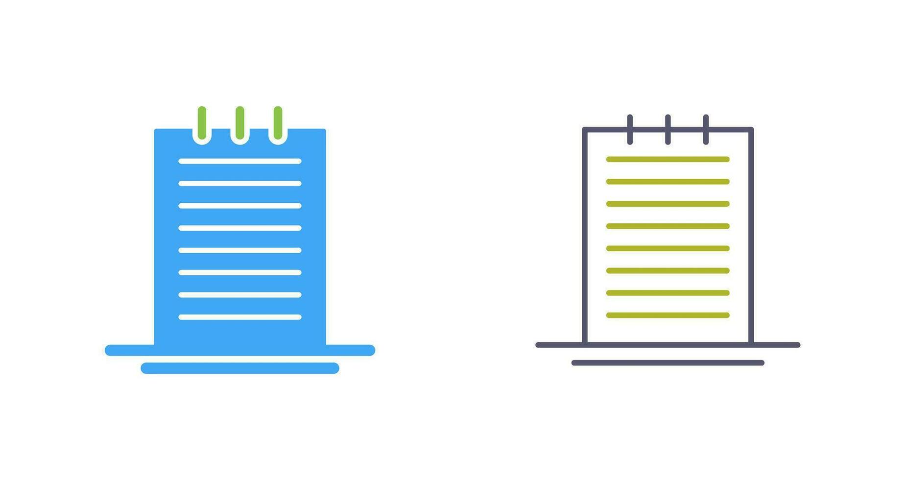 notities vector pictogram