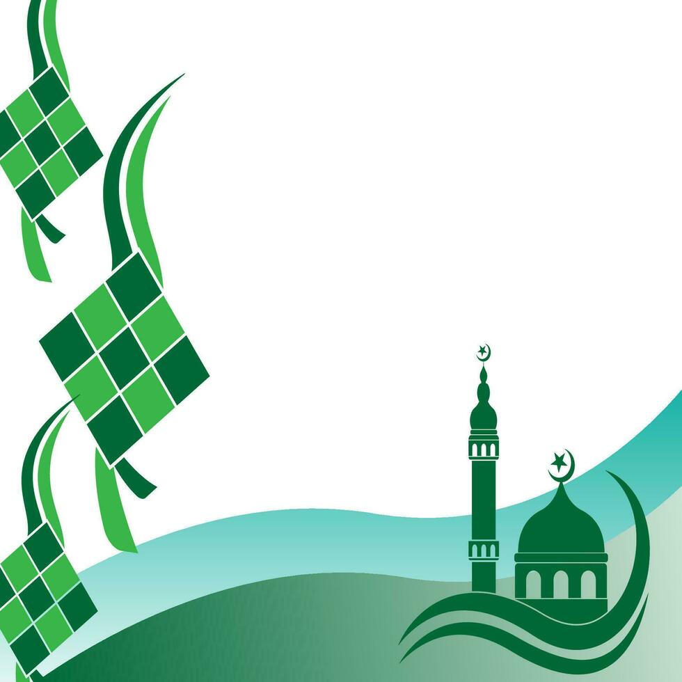 ketupat icoon voor aidil fitri Ramadan symbool in vlak illustratie vector geïsoleerd in wit achtergrond