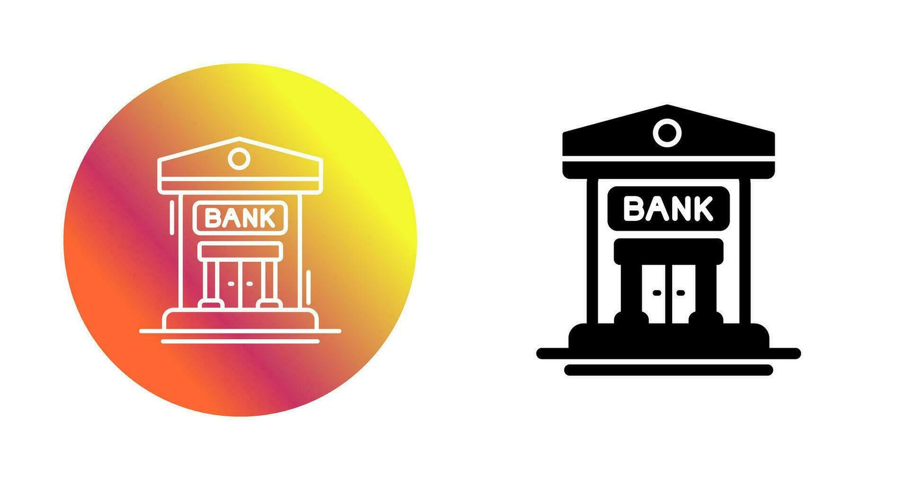 bank vector pictogram