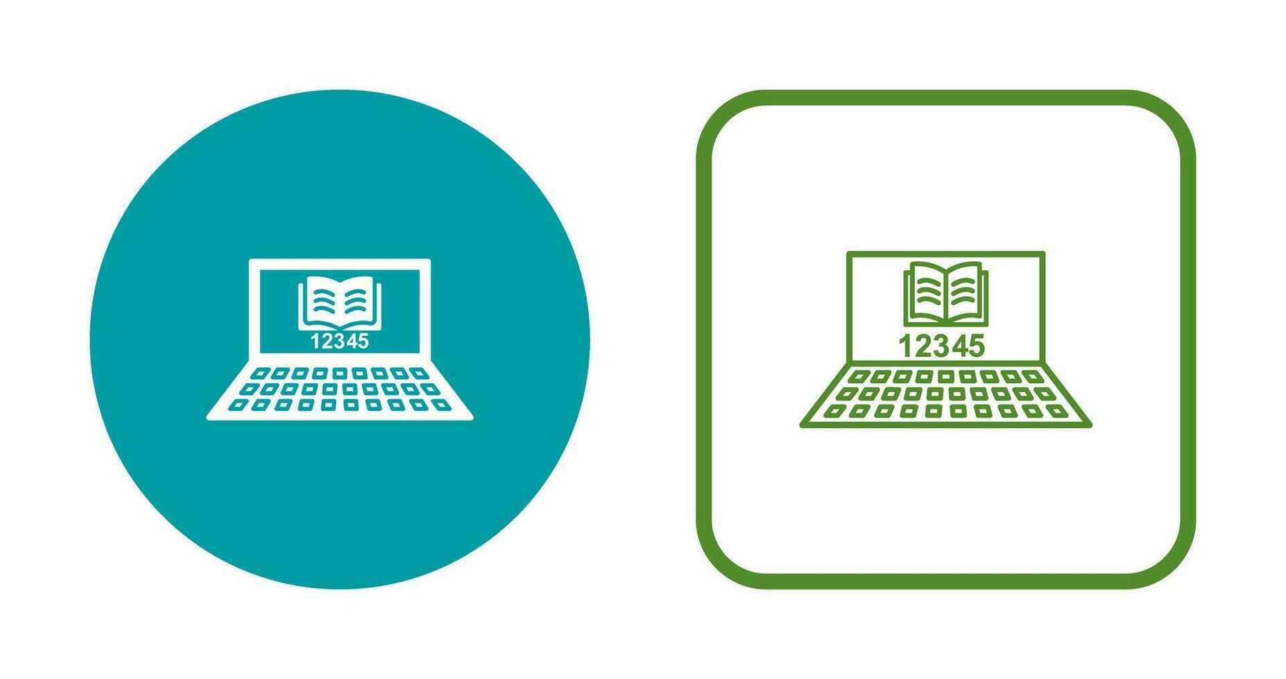 uniek online studie vector icoon