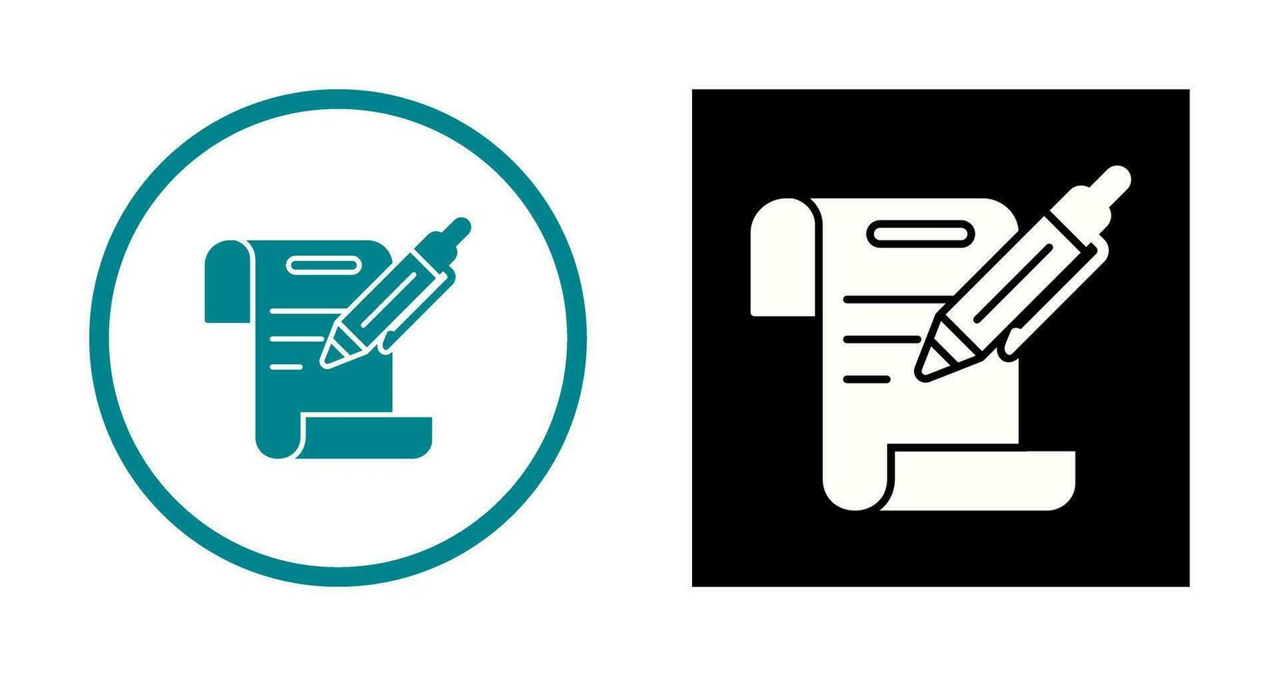 contract vector pictogram