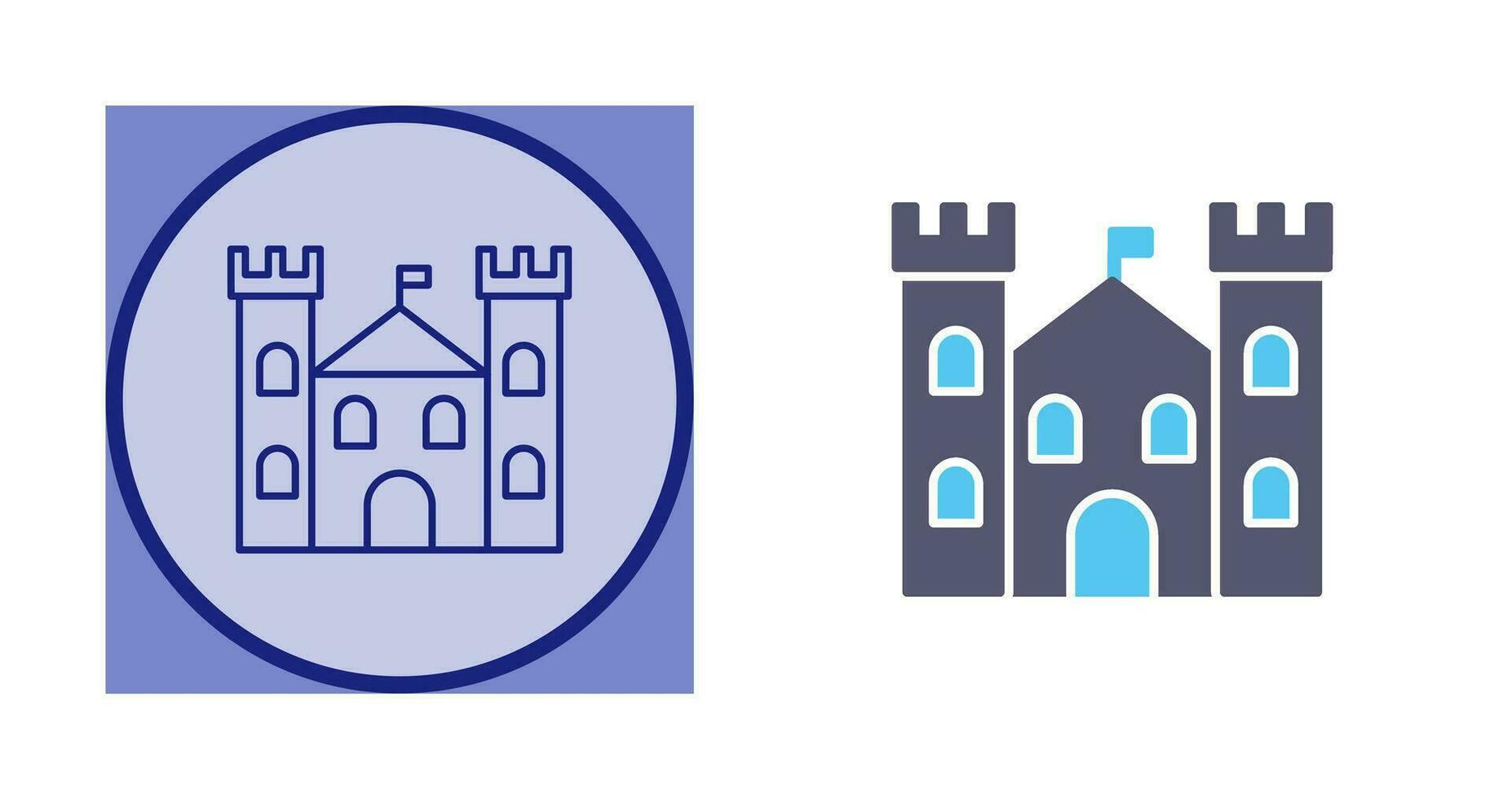 kasteel vector pictogram