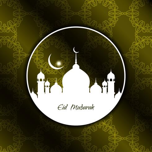 Abstracte Eid Mubarak-achtergrond vector