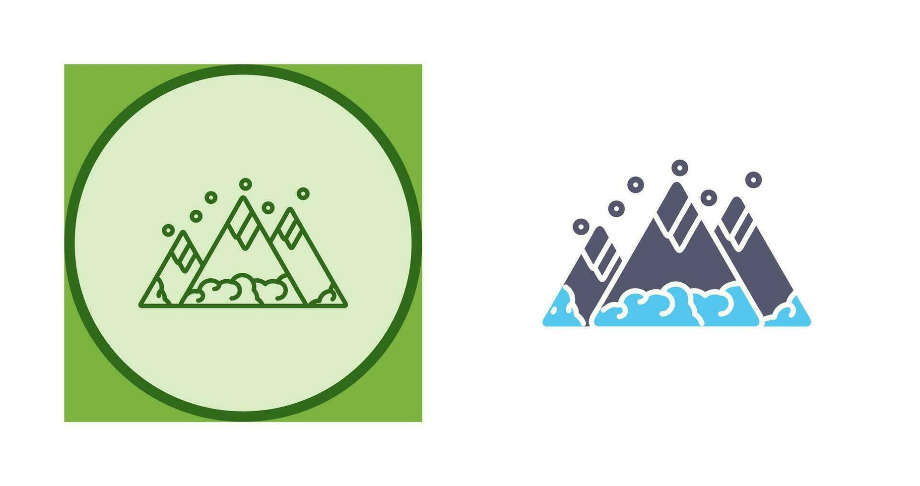 berg vector pictogram