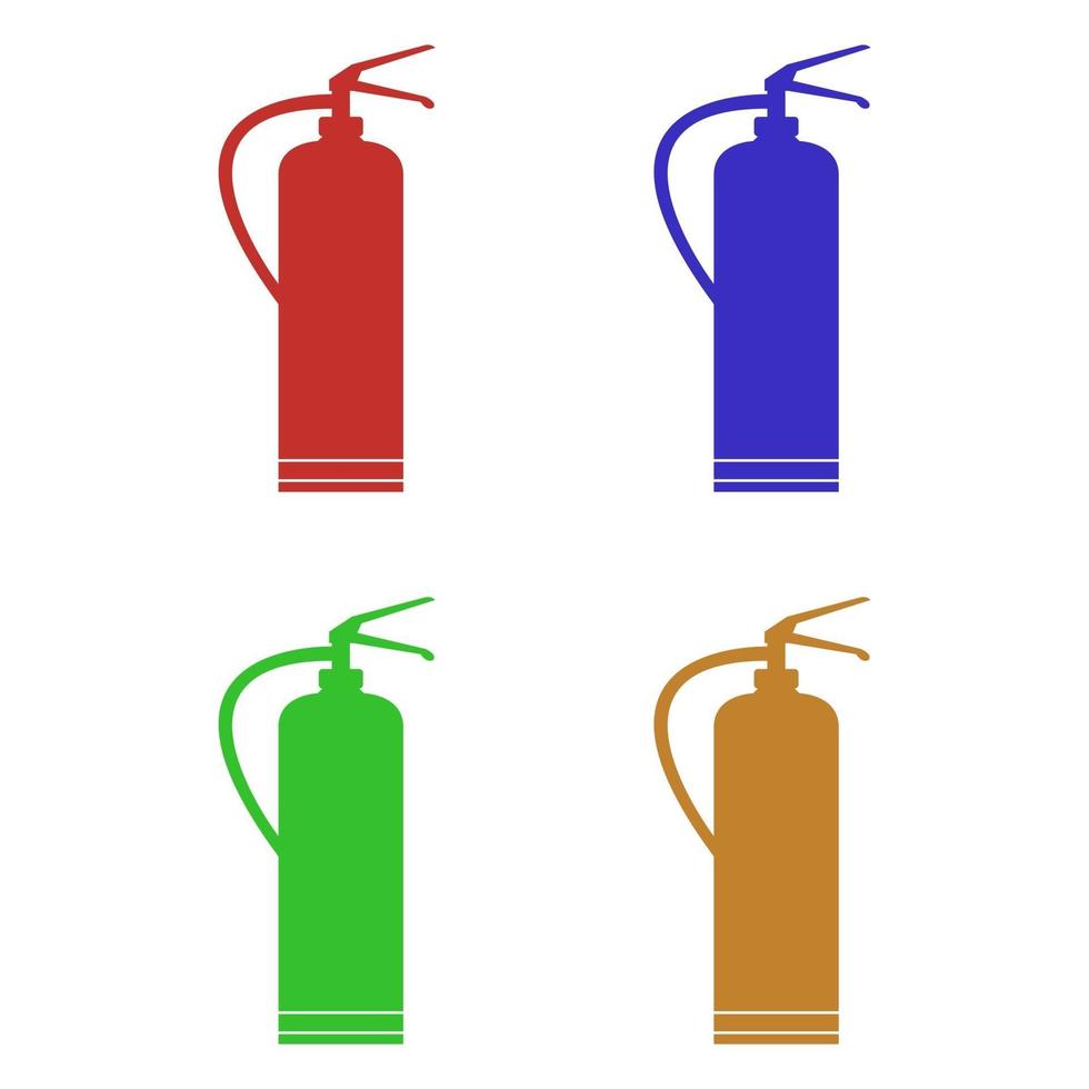 brandblusser geïllustreerd op witte achtergrond vector