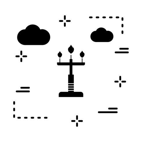 vector lamp pictogram