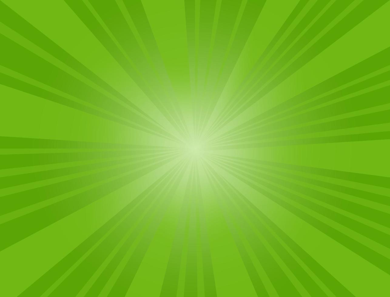 abstracte achtergrond in groene kleur met licht schijnt in het midden vector
