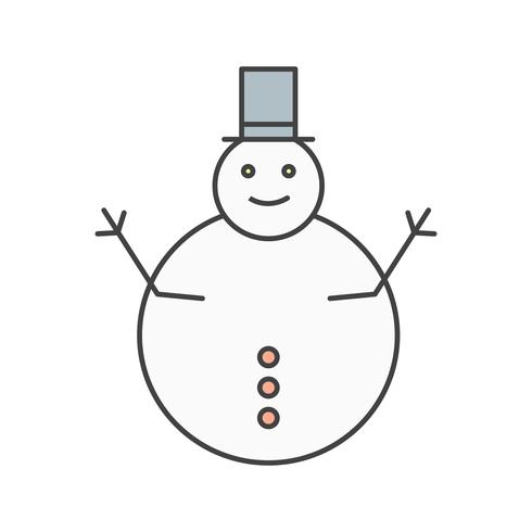 vector sneeuw man pictogram