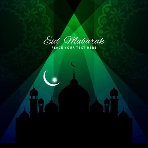 Abstracte Eid Mubarak-achtergrond vector