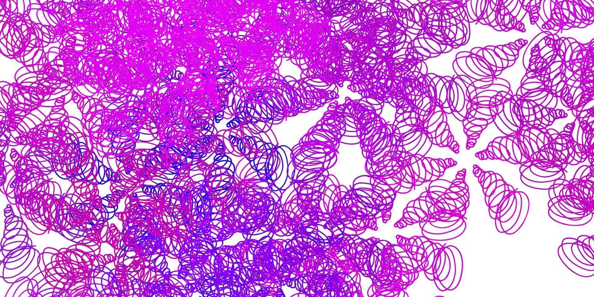 lichtroze vector achtergrond met gebogen lijnen.