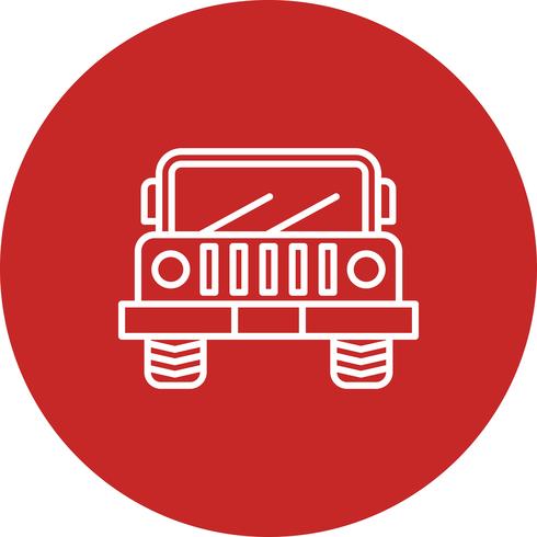 Vector jeep pictogram