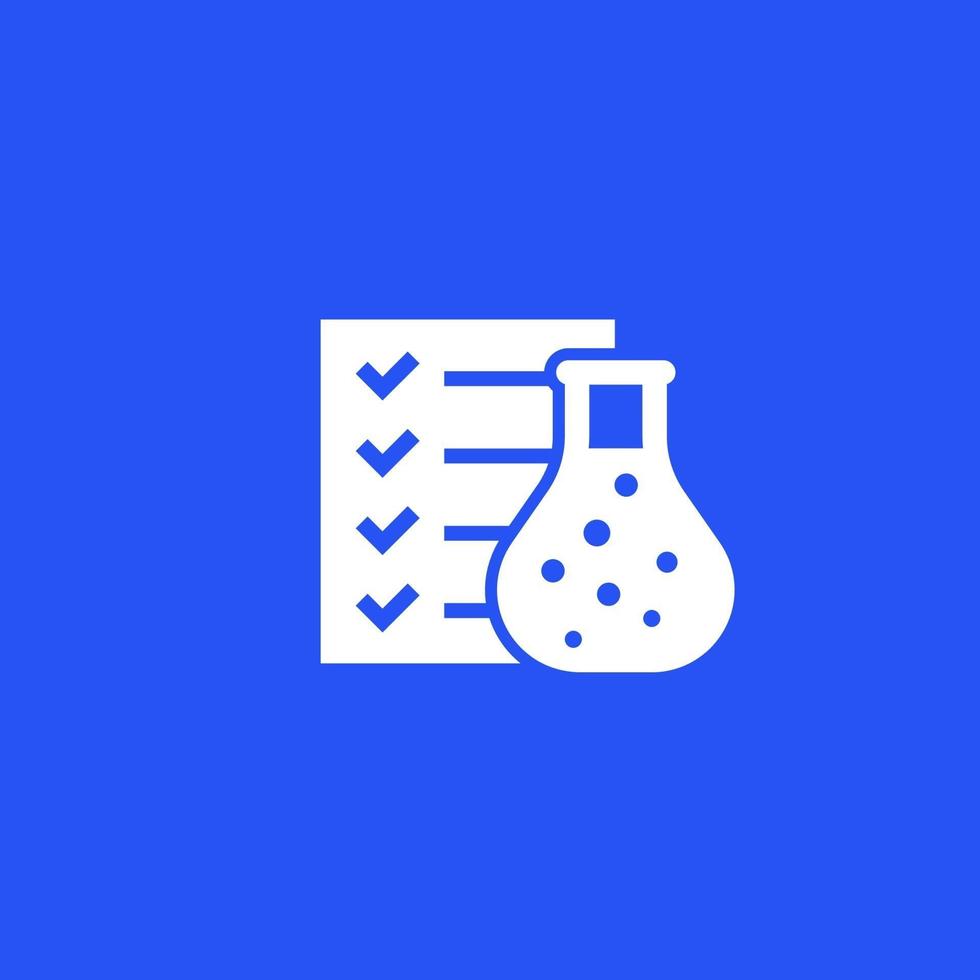 lab test resultaten vector icon