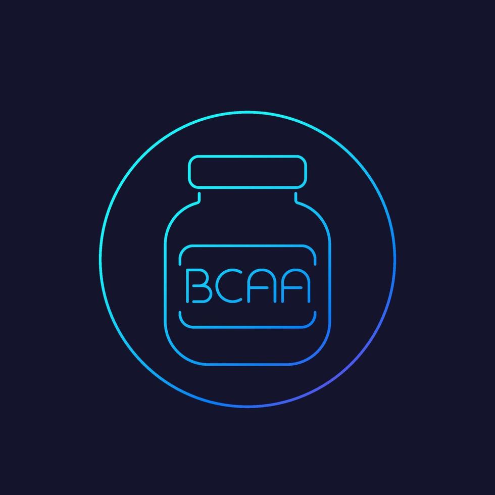 bcaa vector lineaire pictogram