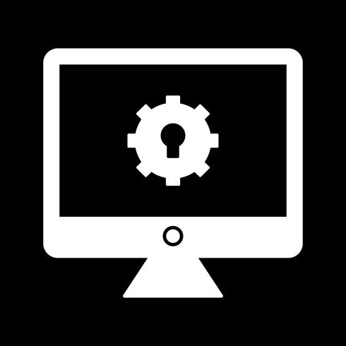 vector LCD-instelling pictogram