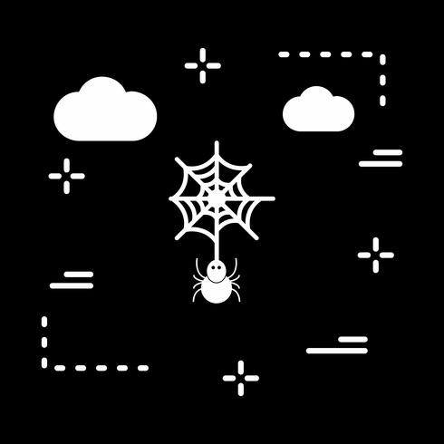 vector spider web pictogram