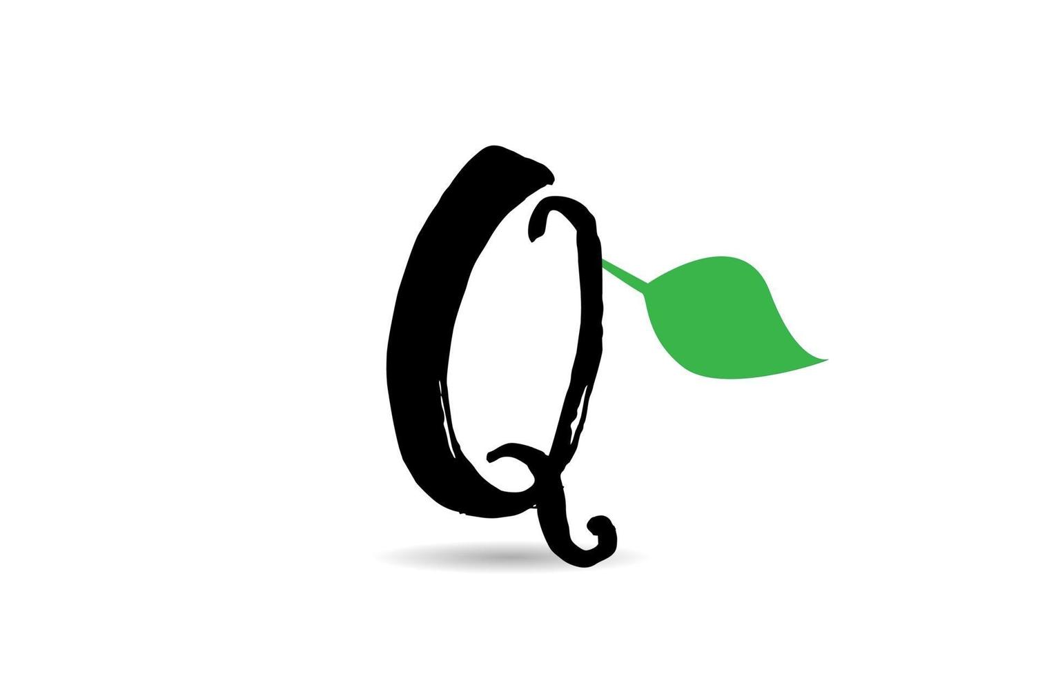 letter geen blad alfabet letter logo pictogram ontwerp voor bedrijf vector