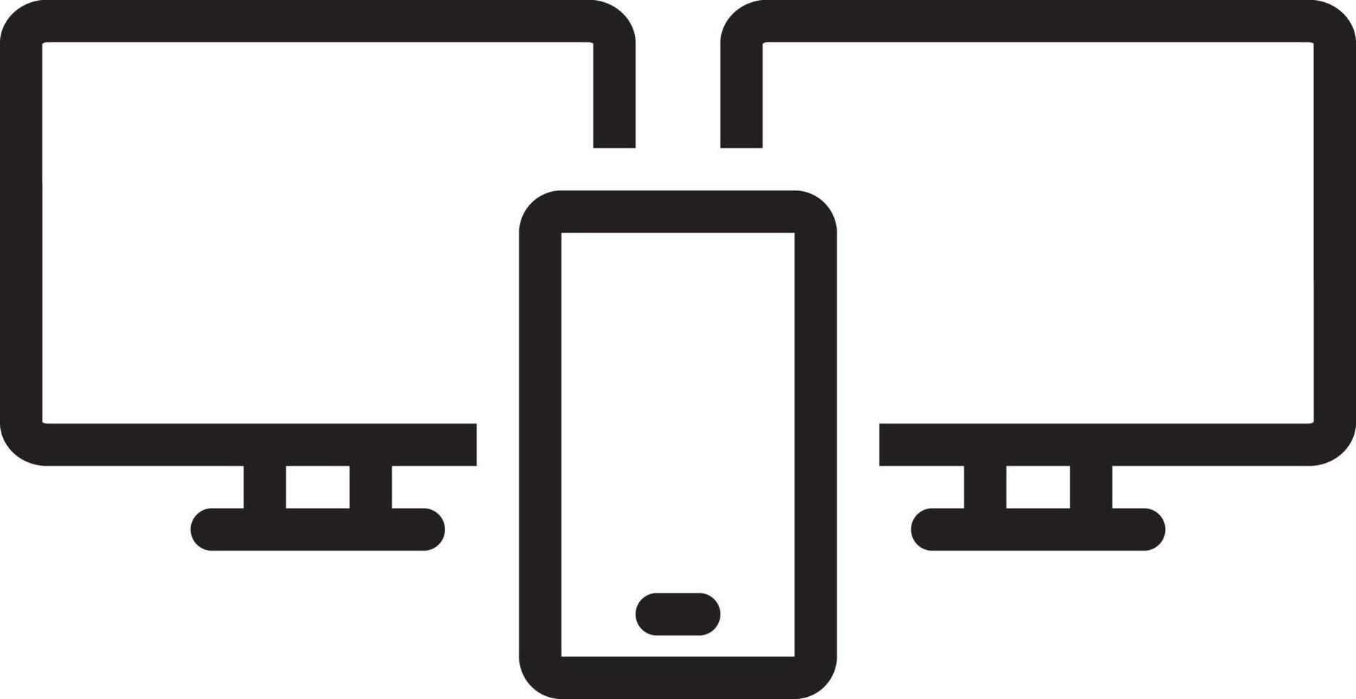 lijnpictogram voor adaptieve interface vector