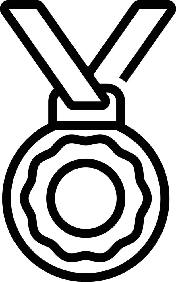 lijnpictogram voor medaille vector