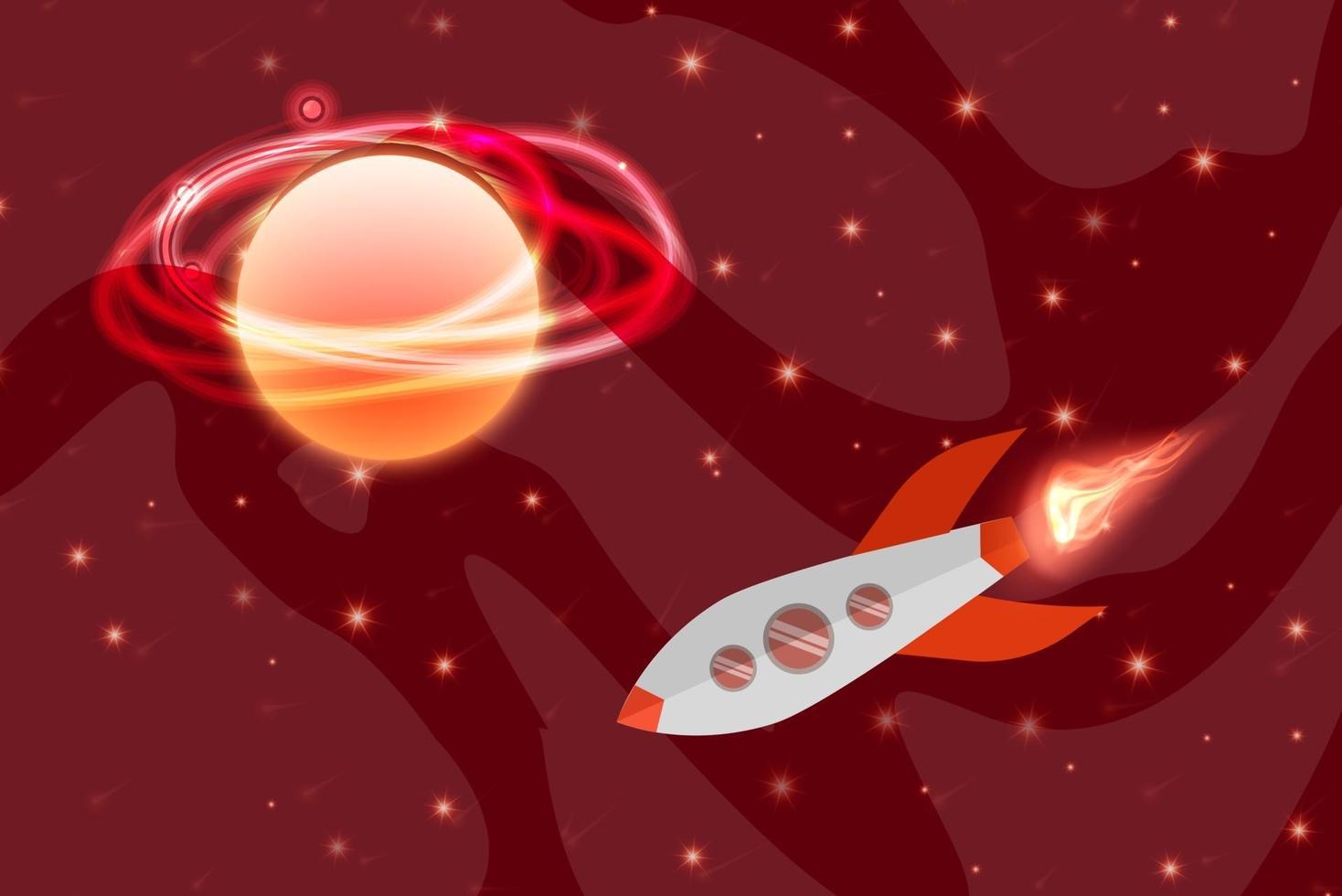 rode melkweg abstracte achtergrond ruimte met sterren kosmische vector