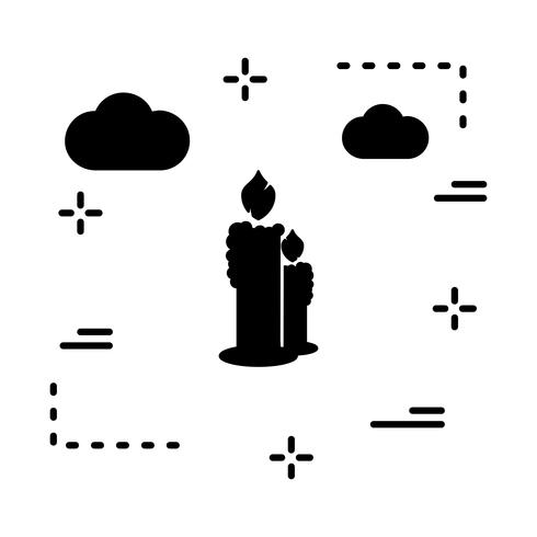 vector kaarsen pictogram