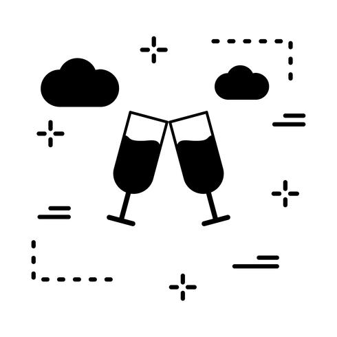 vector glazen pictogram