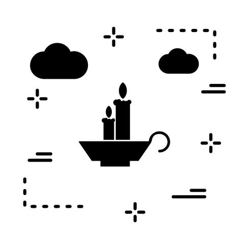 vector kaarsen pictogram