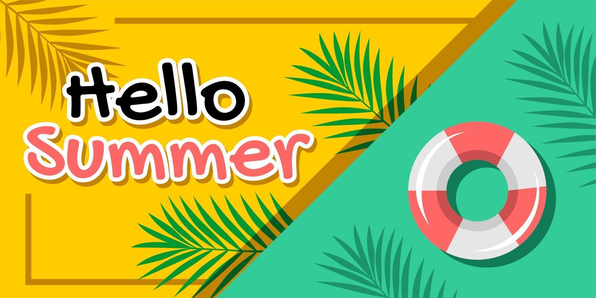 kleurrijke zomer achtergrond lay-out banners ontwerp vector